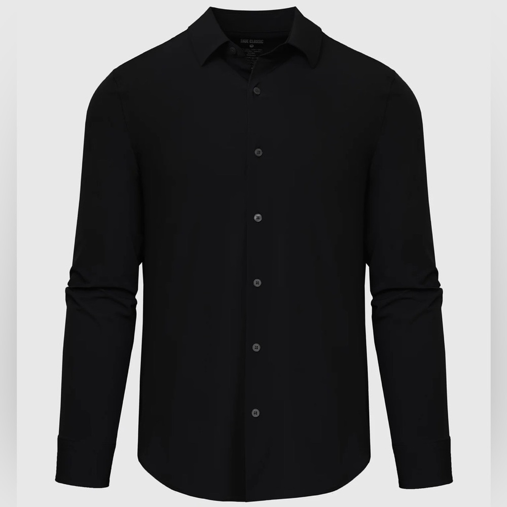 True Classic Elegant Black Dress Shirt for Men